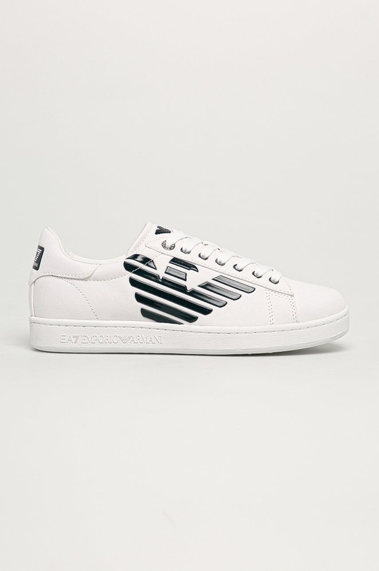 EA7 Emporio Armani - Topánky imitácia kože biela X8X001.XK124