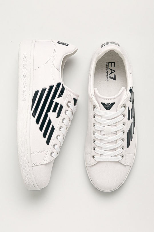 EA7 Emporio Armani - Topánky X8X001.XK124 biela