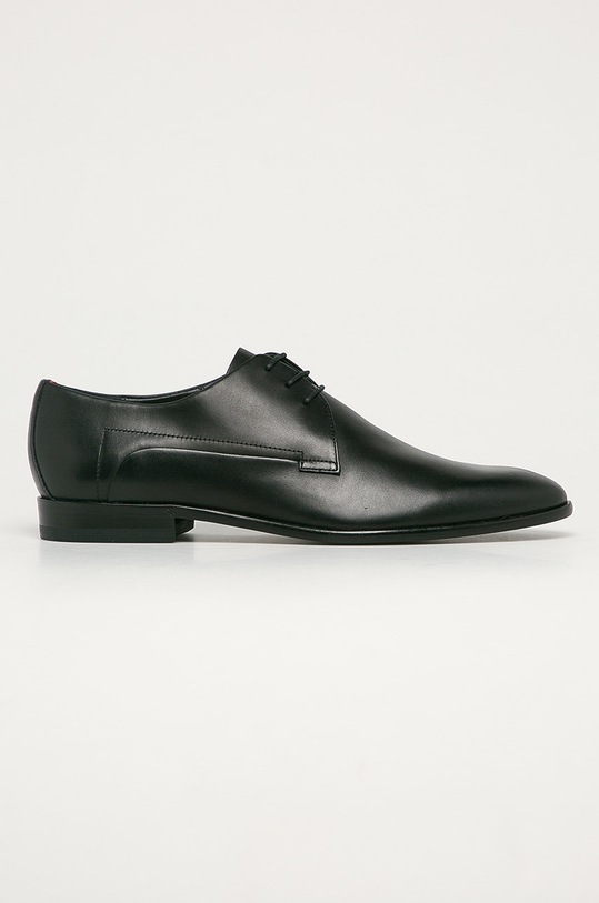 HUGO - Półbuty skórzane 50419898.NOS eleganckie czarny 50419898.NOS