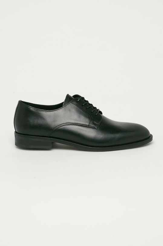 Selected Homme półbuty skórzane Slhlouis Leather eleganckie czarny 16070194
