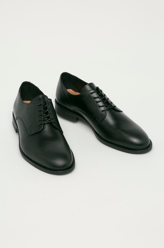 Selected Homme półbuty skórzane Slhlouis Leather 16070194 czarny AA00