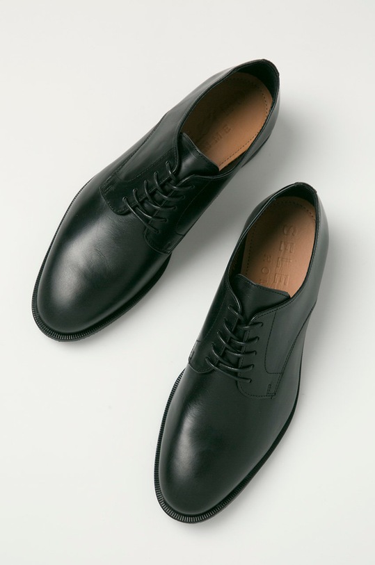 Selected Homme półbuty skórzane Slhlouis Leather 16070194 czarny