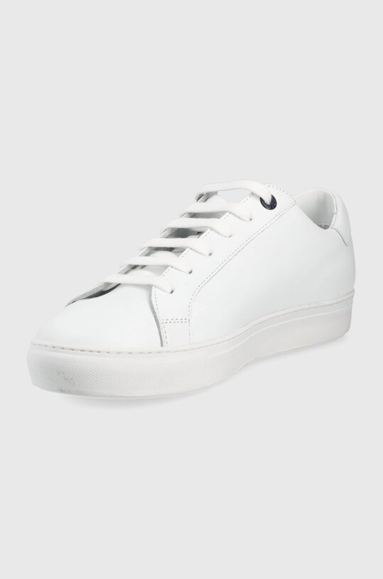 Încălțăminte Paul&Shark ghete de piele C0P8000.10.WHITE alb