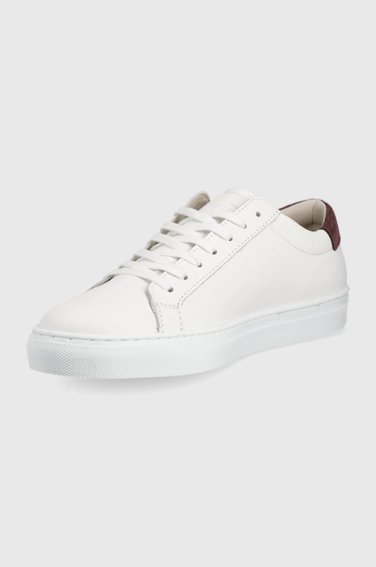 Obuwie Jack & Jones buty skórzane 12202714.White biały