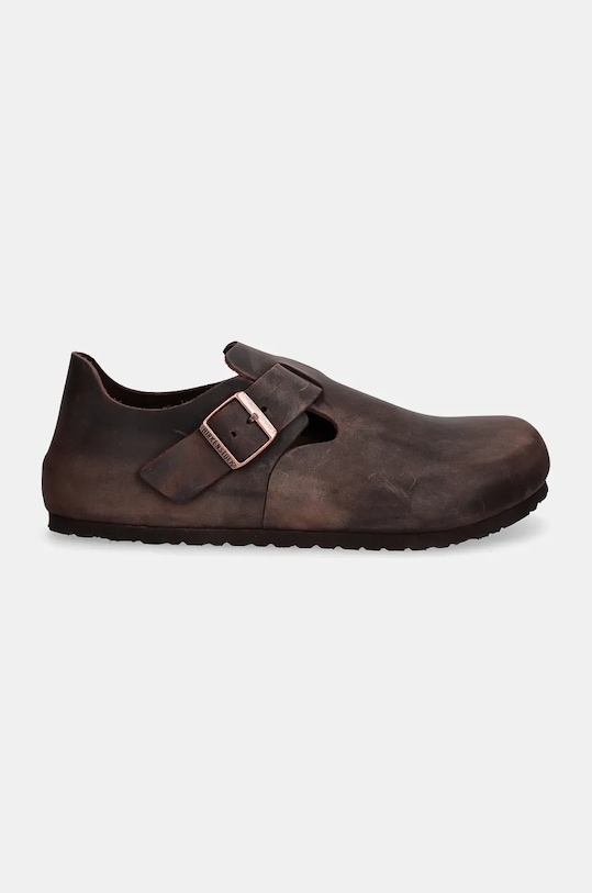 Birkenstock nubuck half-shoes London Corduroy 166531.HAB brown AA00