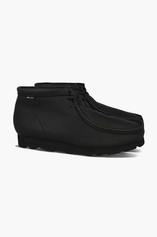Clarks leather shoes Wallabee BT GTX black 26146260