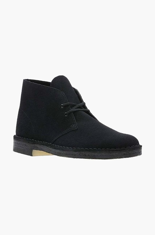 Clarks Originals pantofi de piele întoarsă Desert Boot negru 26155480
