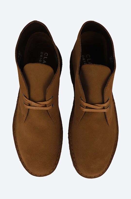 Замшеві туфлі Clarks Originals Desert Boot коричневий 26155481