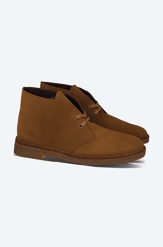 Замшеві туфлі Clarks Originals Desert Boot 26155481 коричневий