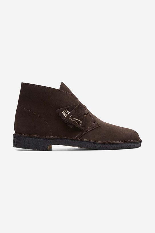 Половинки обувки от велур Clarks Desert Boot