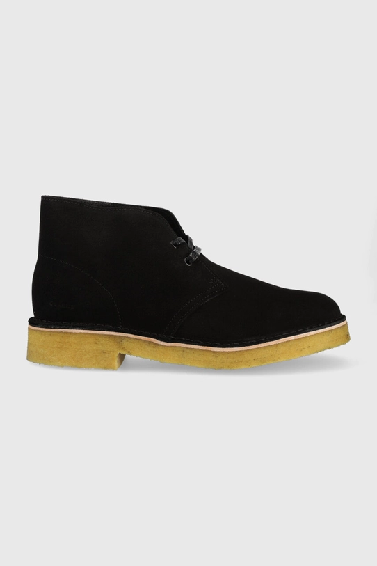 Clarks Originals trzewiki Desert Boot skóra zamszowa czarny 26155855