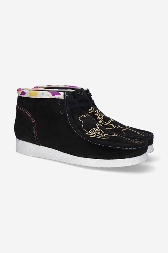 Clarks Originals pantofi de piele întoarsă x One School Wallabee Boot 26167863 negru