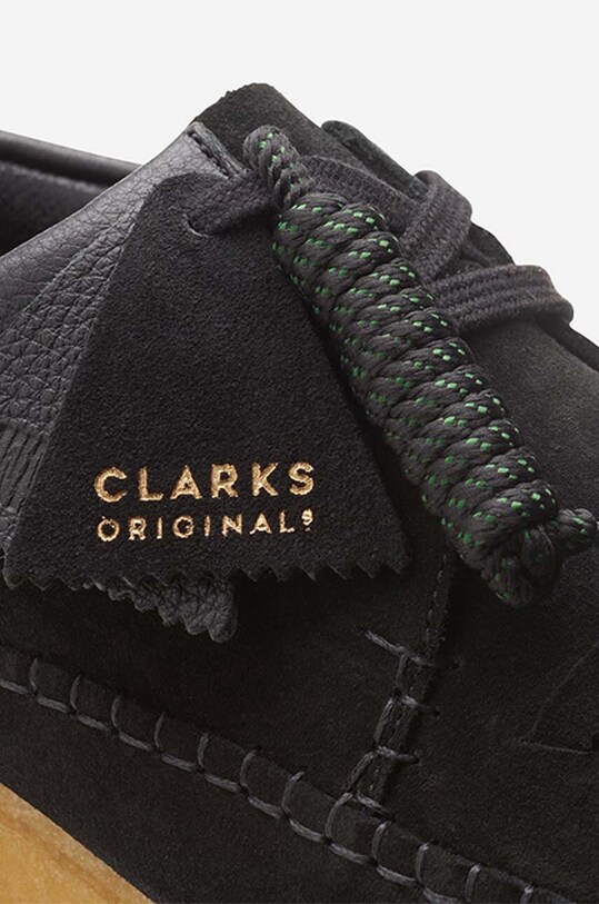 Clarks Originals pantofi de piele Weaver Weft 26165828 negru