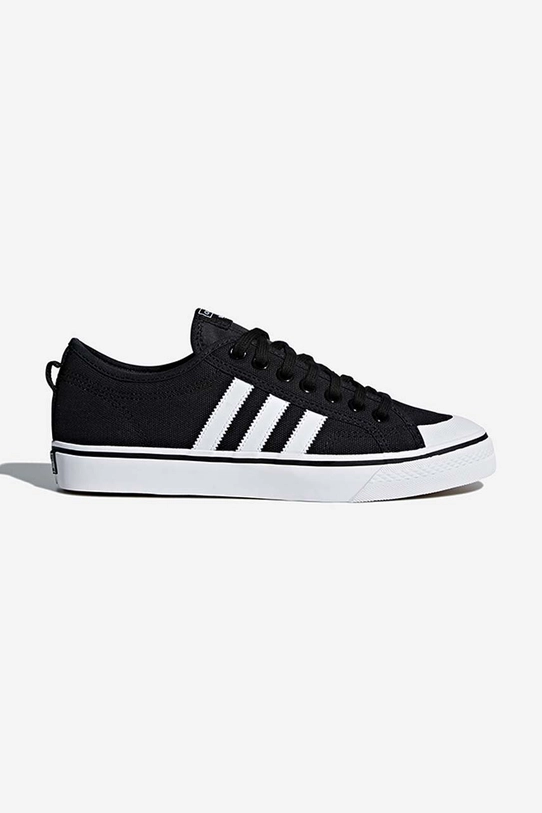 Tenisky adidas Originals Nizza imitace kůže černá CQ2332