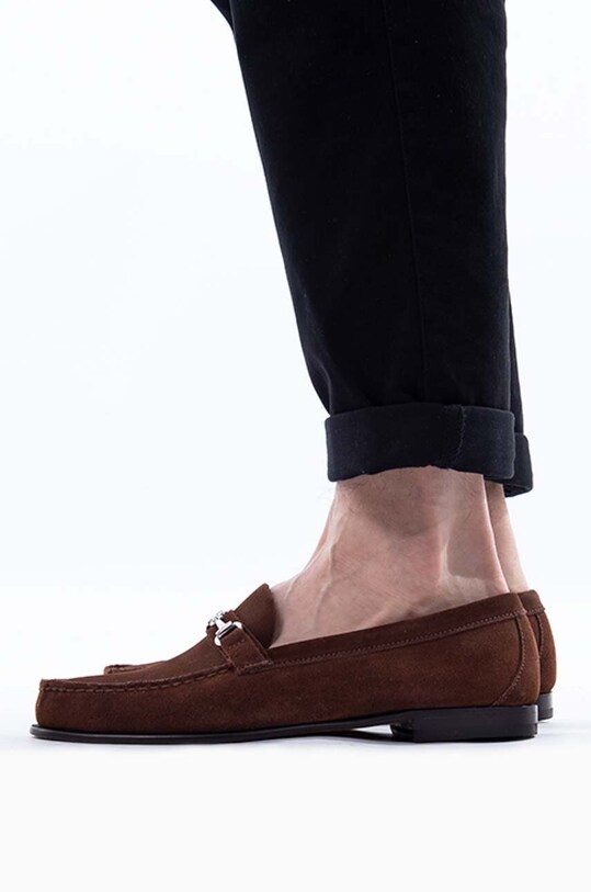 Sebago mokasyny zamszowe Gary Suede 71112KW brązowy