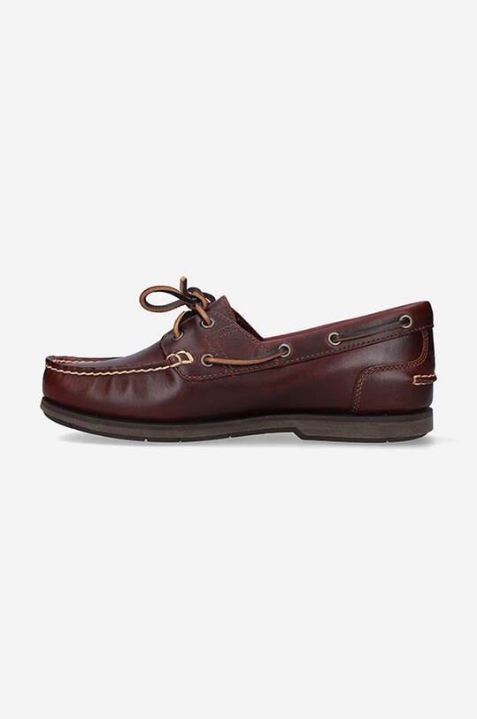 Obuwie Timberland mokasyny skórzane 2-Eye Classic Boat 25045 brązowy