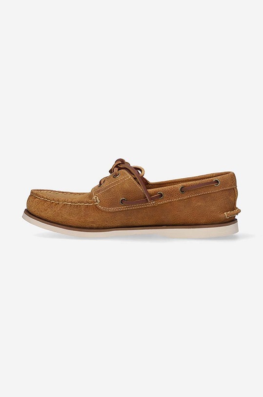 Obuwie Timberland mokasyny skórzane Classic Boat EK+2 EYE A5M1Z brązowy