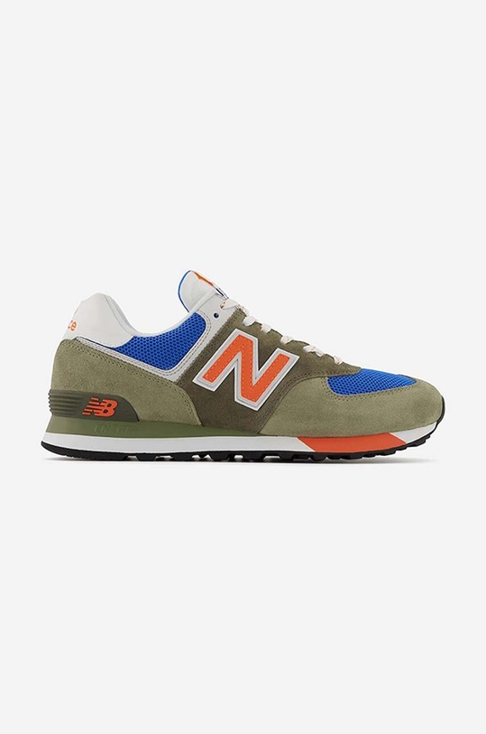 New Balance sneakers ML574LA2 faux grain leather green ML574LA2