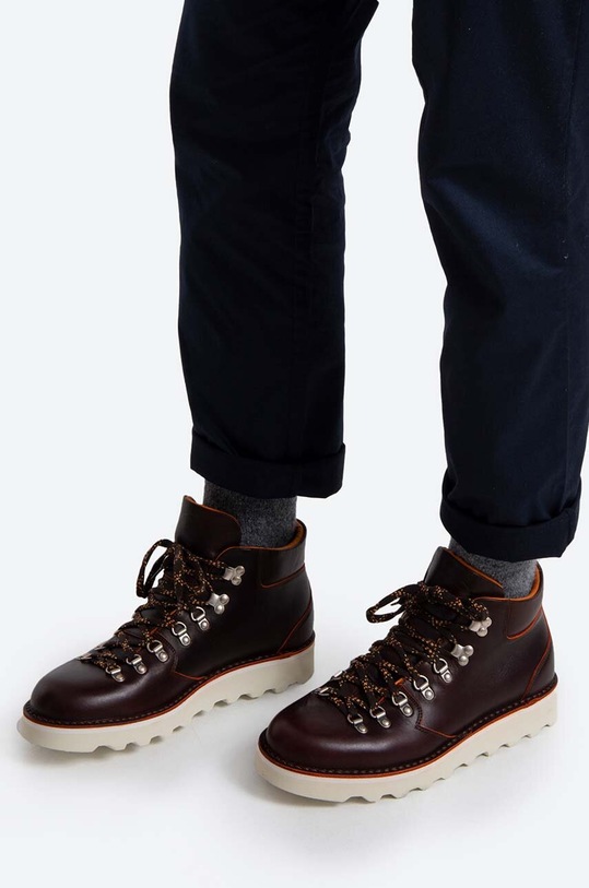 Shoes Fracap leather shoes SAM SAM.A924 brown