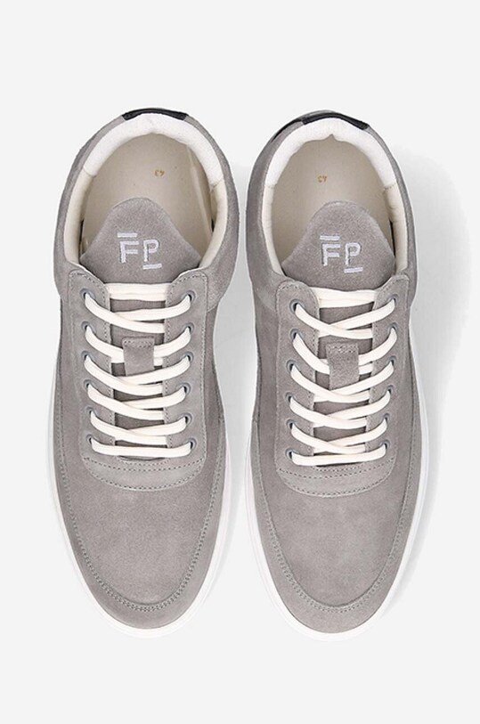 Велурени маратонки Filling Pieces Low Top Suede сив 25122791002