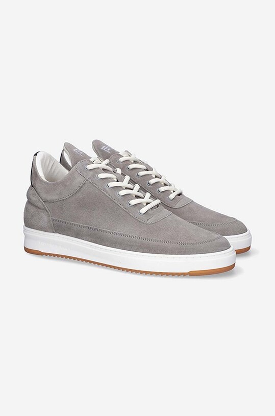 Велурени маратонки Filling Pieces Low Top Suede 25122791002 сив