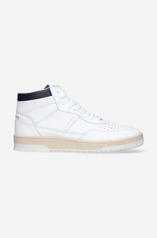 Filling Pieces sneakersy skórzane Mid Ace Spin wysoka biały 55333491901