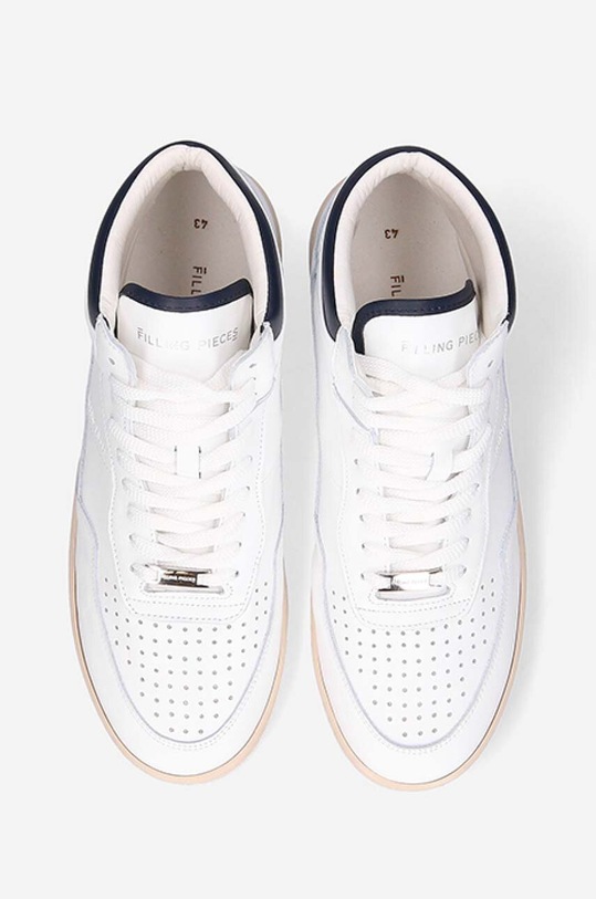 Filling Pieces sneakers din piele Mid Ace Spin alb 55333491901