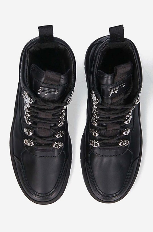 Шкіряні черевики Filling Pieces чорний 63322901861
