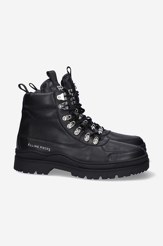Шкіряні черевики Filling Pieces 63322901861 чорний
