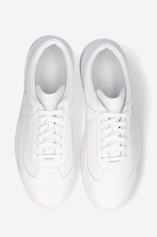 A-COLD-WALL* leather sneakers Shard Lo white ACWUF001B