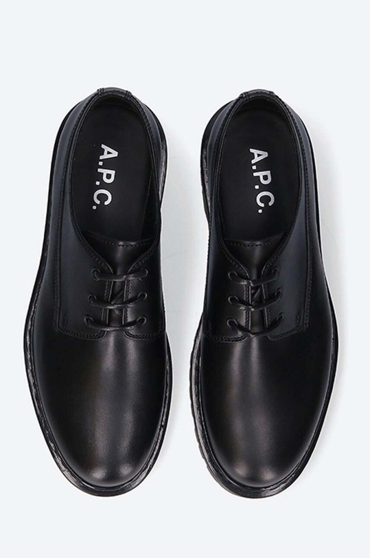A.P.C. leather shoes Derbies Ambre black PXBAA.H53203