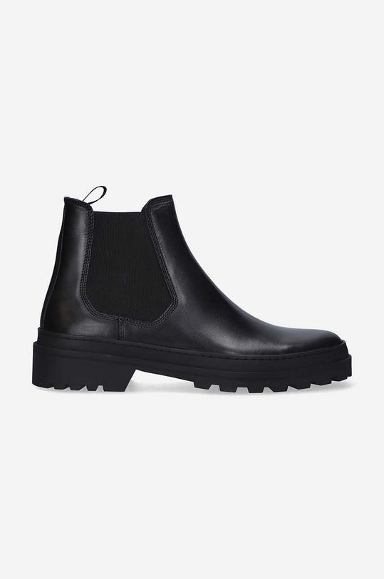 A.P.C. sztyblety skórzane Cali tekstylny czarny PXBAA.H54194