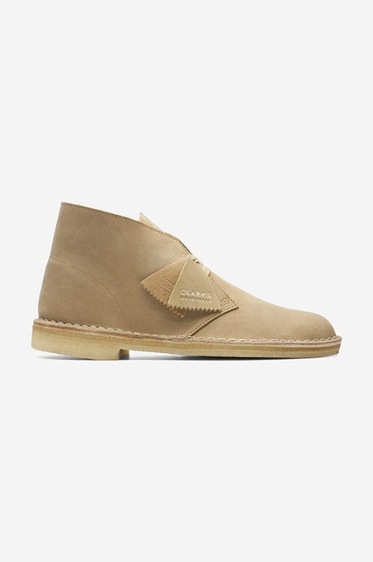 Clarks Originals pantofi de piele întoarsă Originals Desert casual bej 26165802