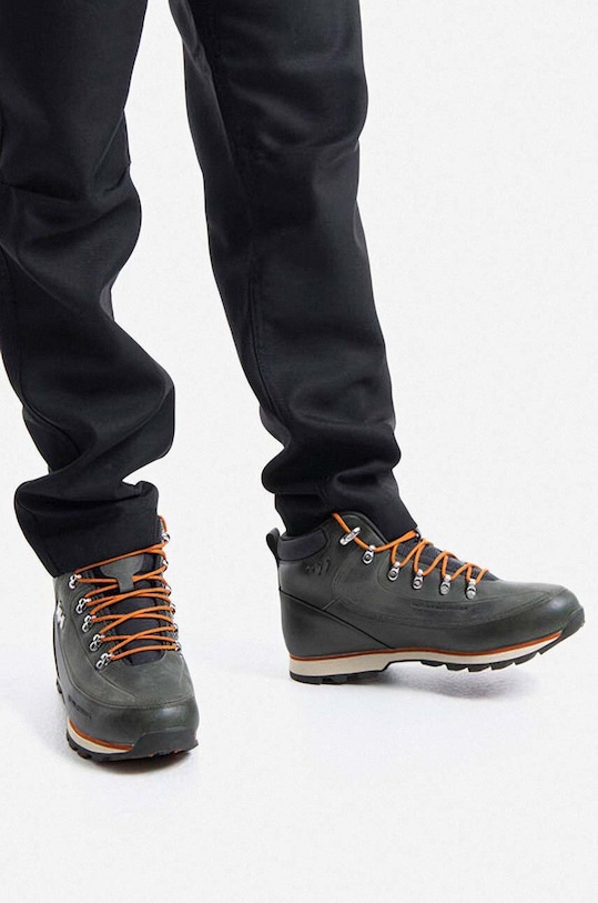 Helly Hansen bőr cipő The Forester 10513 zöld AW23