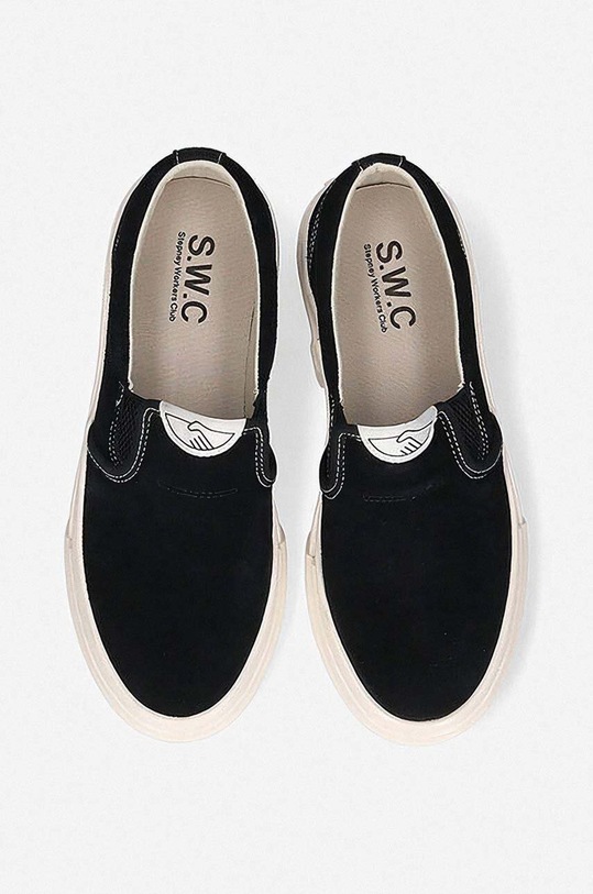 Stepney Workers Club suede plimsolls Lister Suede black YA03015