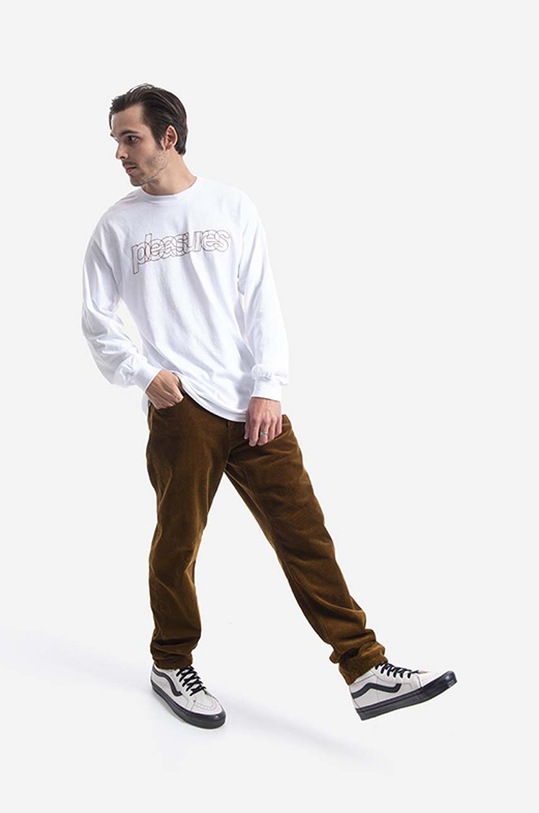 Vans trampki skórzane SK8-HI VN0A38GF9XO biały