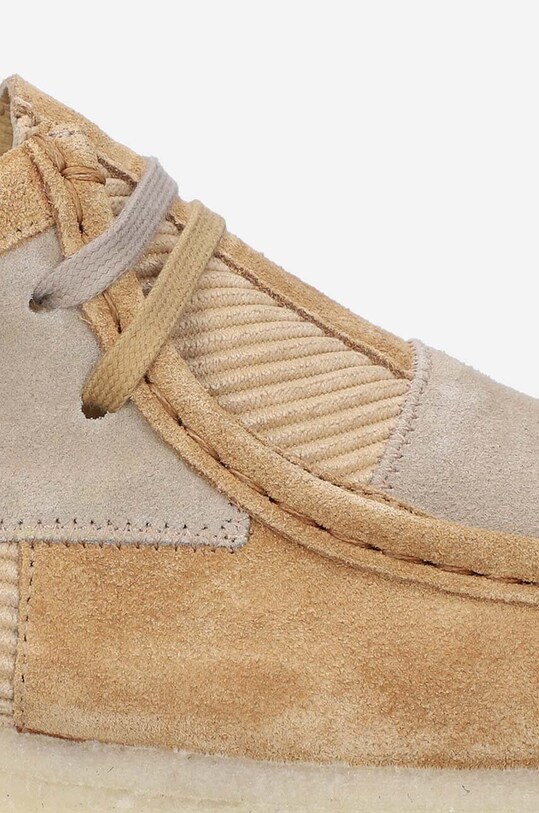 Obuv Semišové poltopánky Clarks Originals Wallabee 26172156 béžová