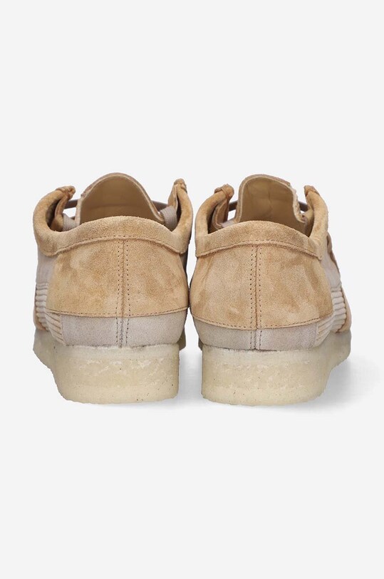Semišové poltopánky Clarks Originals Wallabee béžová 26172156