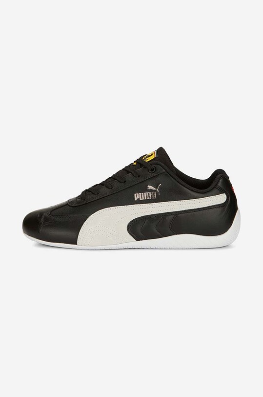 Shoes Puma leather sneakers BMW MMS Tiburion Logo 307514.01 black