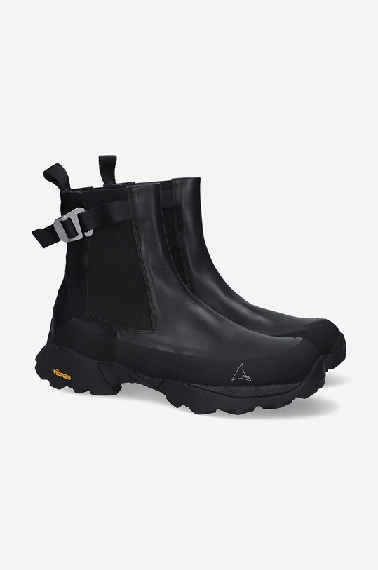 ROA stivaletti chelsea in pelle Chelasea CBLE01.001 nero SS23