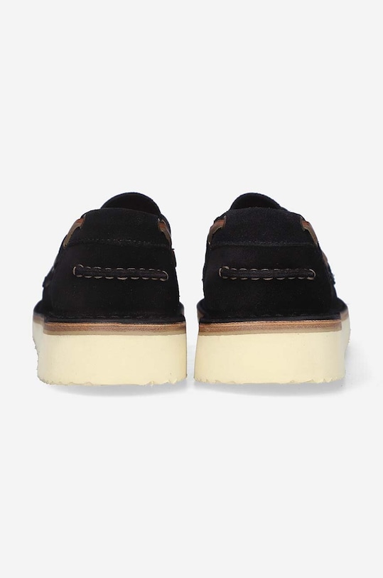 Замшевые мокасины Astorflex Mocassino Allacciato чёрный BOATFLEX.724