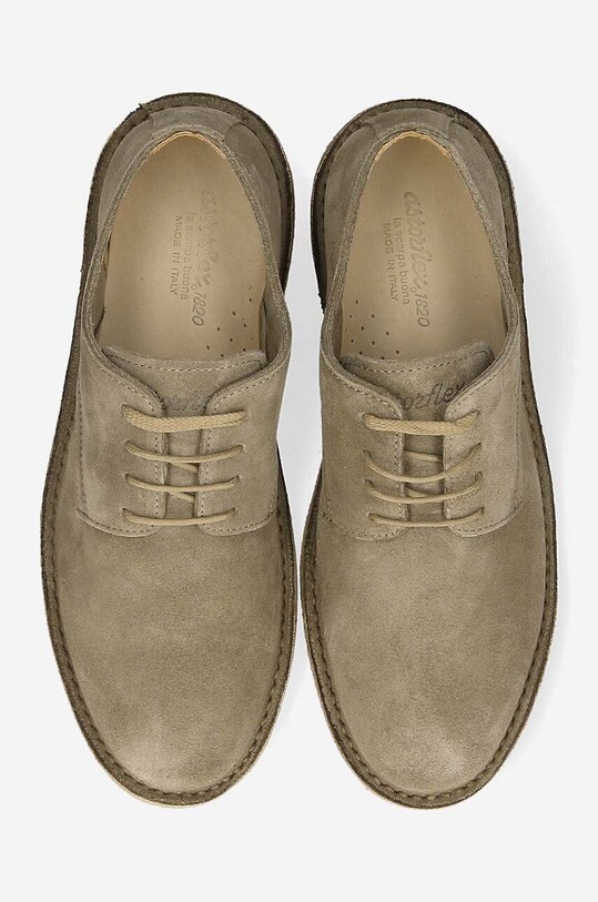 Cipele od brušene kože Astorflex Derby Uomo COASTFLEX01 DARK KHAKI COASTFLEX.001 siva