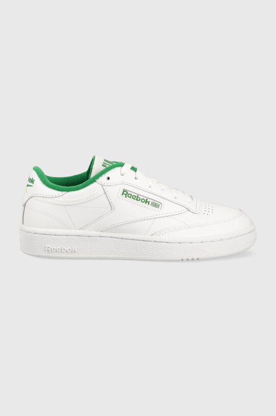 Reebok sneakers din piele Club C 85 mic de statură alb IE9387