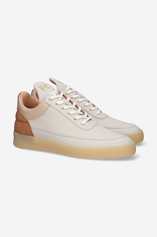 Filling Pieces sneakersy skórzane Low Top Ripple Ceres 30427261990 beżowy