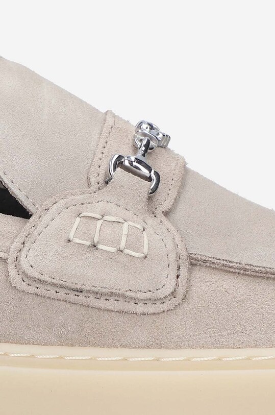 Boty Semišové mokasíny Filling Pieces Core Loafer Suede 44229001108 šedá