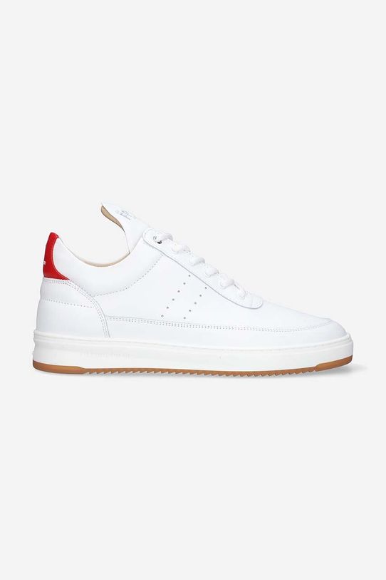 Filling Pieces sneakersy skórzane Low Top Bianco niska biały 10127791929