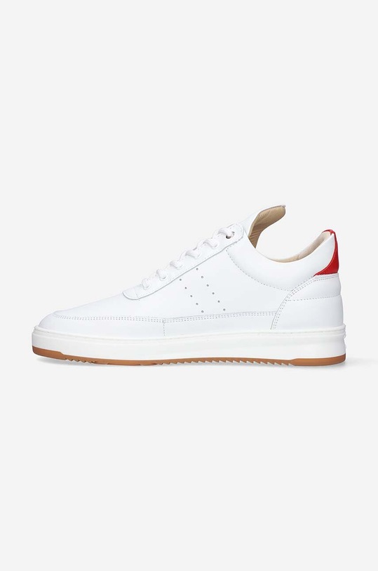 Filling Pieces sneakersy skórzane Low Top Bianco biały 10127791929