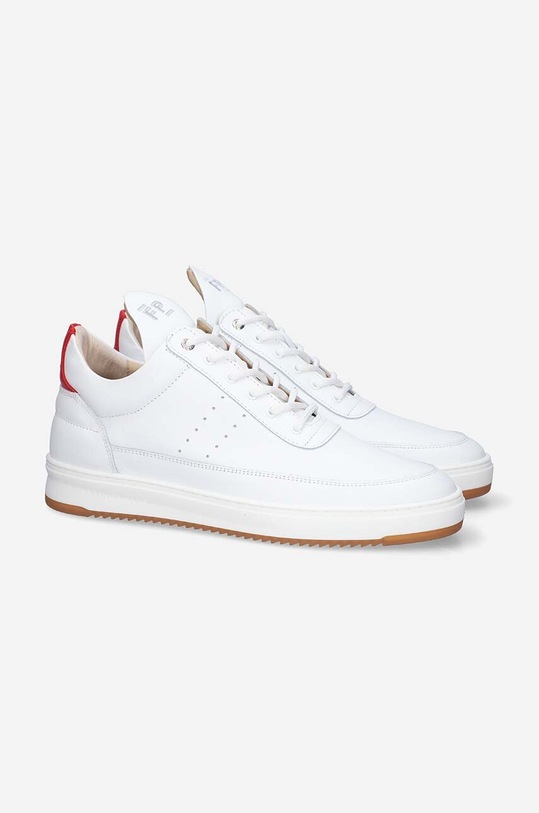 Filling Pieces sneakersy skórzane Low Top Bianco 10127791929 biały