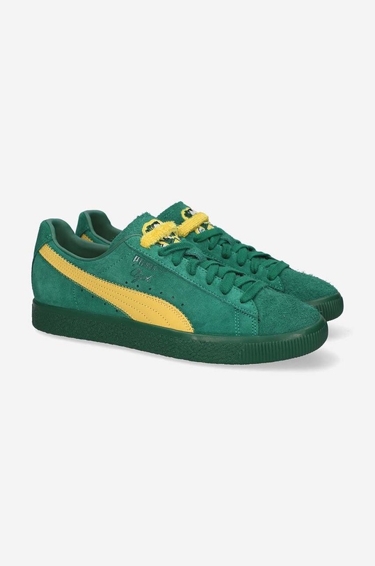 Puma sneakersy zamszowe Clyde Super zielony 386349.01
