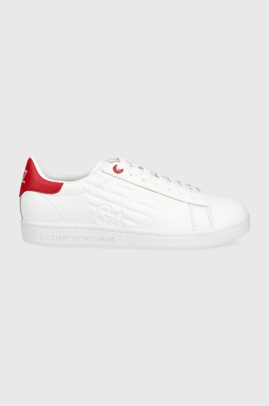 EA7 Emporio Armani sneakers din piele plată alb X8X001.XCC51.N541